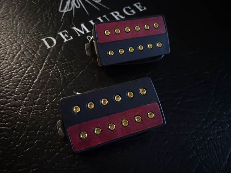 Demiurge Pickups Buda Humbucker Set - Zebra Red Top Cover image 1