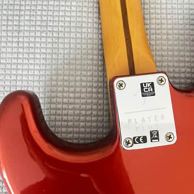 Fender Player Plus Stratocaster PF Aged Candy Apple Red image 6