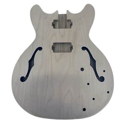 335 Style Electric Guitar Semi Hollow Body, Maple image 1