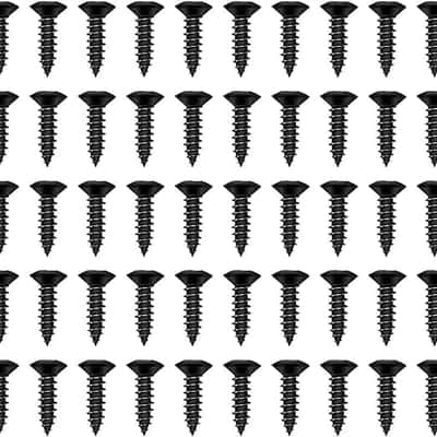 Electric Guitar Bass Pickguard Screws 3mm Pick Guards Scratch Plate Mounting Screws for Fender Strat ST Tele TL Stratocaster Telecaster Gibson LP Les Paul SG (Black) image 1