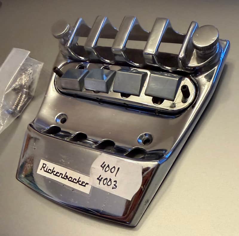 Rickenbacker 4001 4003 Original bass bridge 2000-2010s - Chrome