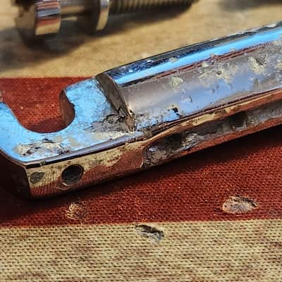 Vintage Gibson '54 Les Paul Reissue Wraparound Tailpiece  1971-1973 Chrome image 3