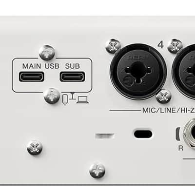 Yamaha URX44 6x4 USB-C Audio Interface (White) image 2