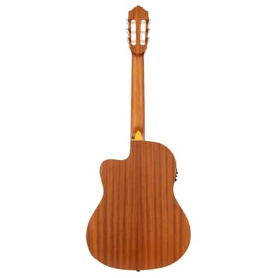 Ortega RCE131SN Family Series Pro Solid Cedar Top Mahogany Neck Cutaway Nylon 6-String Classical Acoustic-Electric Guitar w/Gig Bag image 5