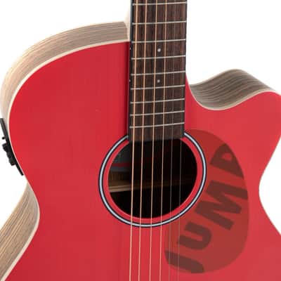Ovation Applause Jump OM Cutway Electric - Lipstick (AEO-69-R) image 8