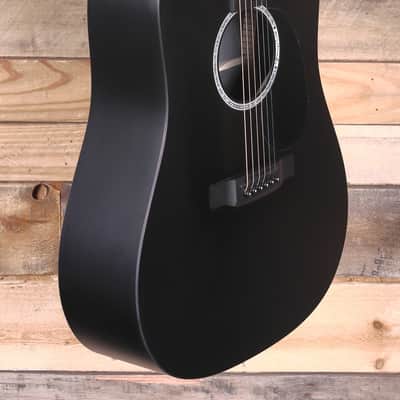 Martin DX Johnny Cash Acoustic/Electric Guitar Black w/ Gigbag image 2