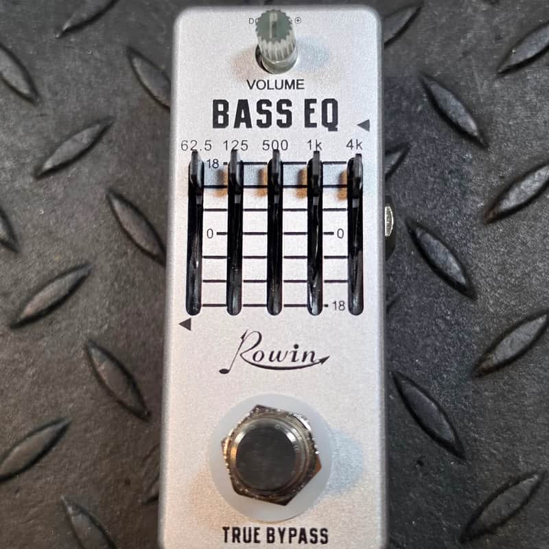 Rowin LEF-317B Bass EQ 2010s - Silver Mini Bass Guitar Equalizer Nano image 1