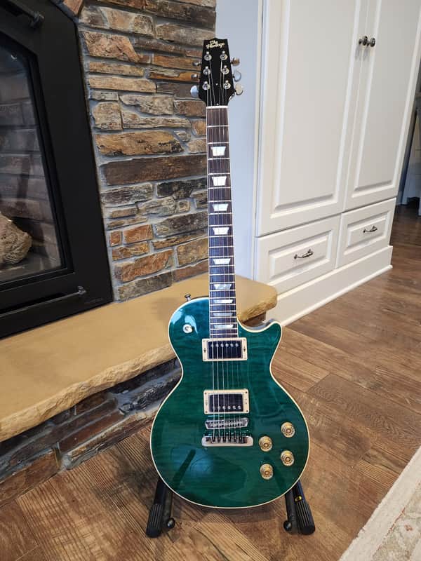 1999 Heritage H150 CM **RARE** One-Piece Maple Top Emerald Green image 1