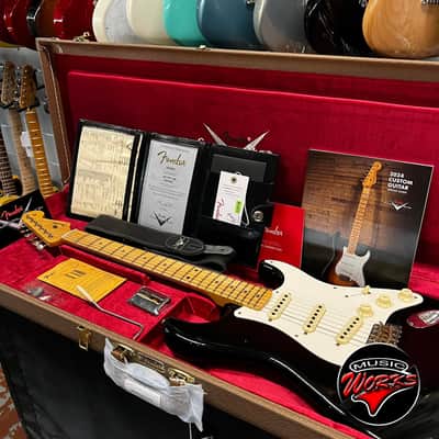 FENDER - Custom Shop 56 Stratocaster Journeyman Relic Aged Black 9236081217 image 9