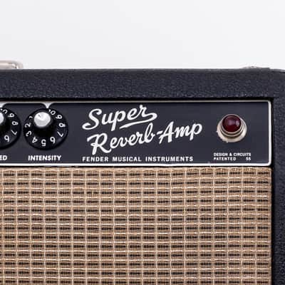 1967 Fender Super Reverb Black Panel Vintage Tube Amp w/ Cover & Ftsw, Fleet Foxes, Phil Ek-Owned image 4