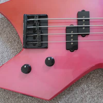 Vintage 1980s BC Rich B.C. Rich Warlock Bass NJ Series Candy Apple Metallic Purple Pink Fade Clean Solid Sound Of Thunder Metal Rock 2 PUs image 5