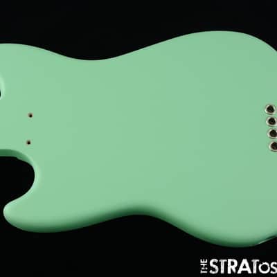 Fender American Performer Mustang Bass BODY USA Part Satin Surf Green image 3
