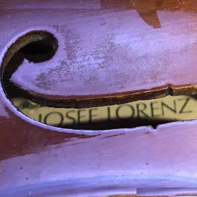 Josef Lorenz Luby Schonbach size 3/4 violin, Czech, Glasser Bow image 16