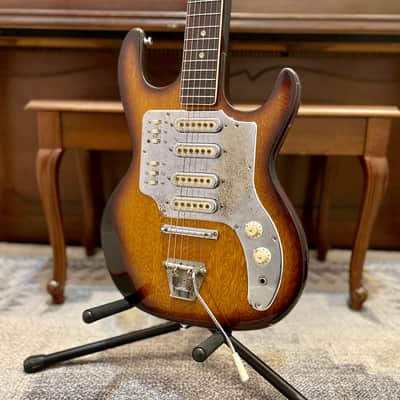 1960's Teisco/Guyatone? Japanese-made 4 Pickup Electric Guitar image 1