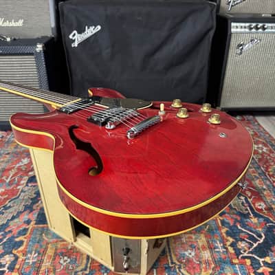 Yamaha SA700 Super Axe ES335 Style Semi Hollowbody Persimmon Red - 1983 image 18