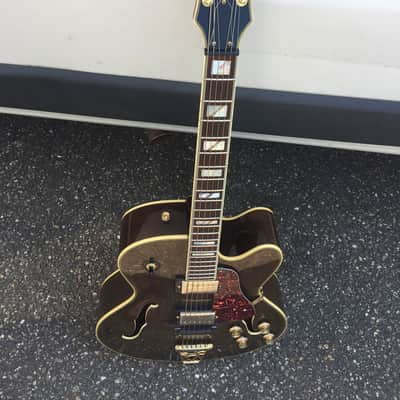 Condor hollowbody guitar made in japan 70's /80's Moss Green with Gold Hardware image 13
