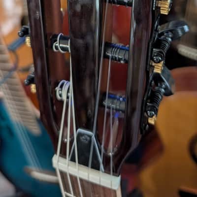 Ortega RTPDLX Acacia Nylon-String Acoustic-Electric Guitar Tobacco Burst image 3