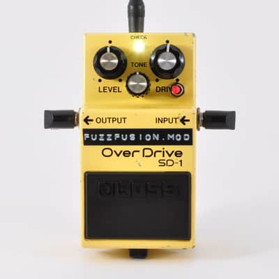 Boss SD-1 Modified FuzzFusion SuperOverdrive Clipping 1N34A&LED3mm Used From Japan #JJ79777 image 6