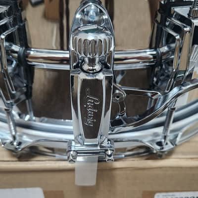 Ludwig LM402 Blue/Olive Badge 6.5x14" Supraphonic 10-Lug Aluminum Snare Drum | NEW Authorized Dealer image 6