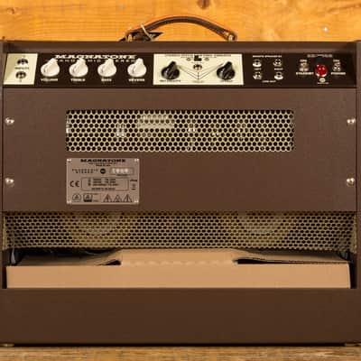 Magnatone Panoramic Stereo Electric Guitar Amplifier Combo - 12W Stereo - 2x10" - Traditional Brown image 3