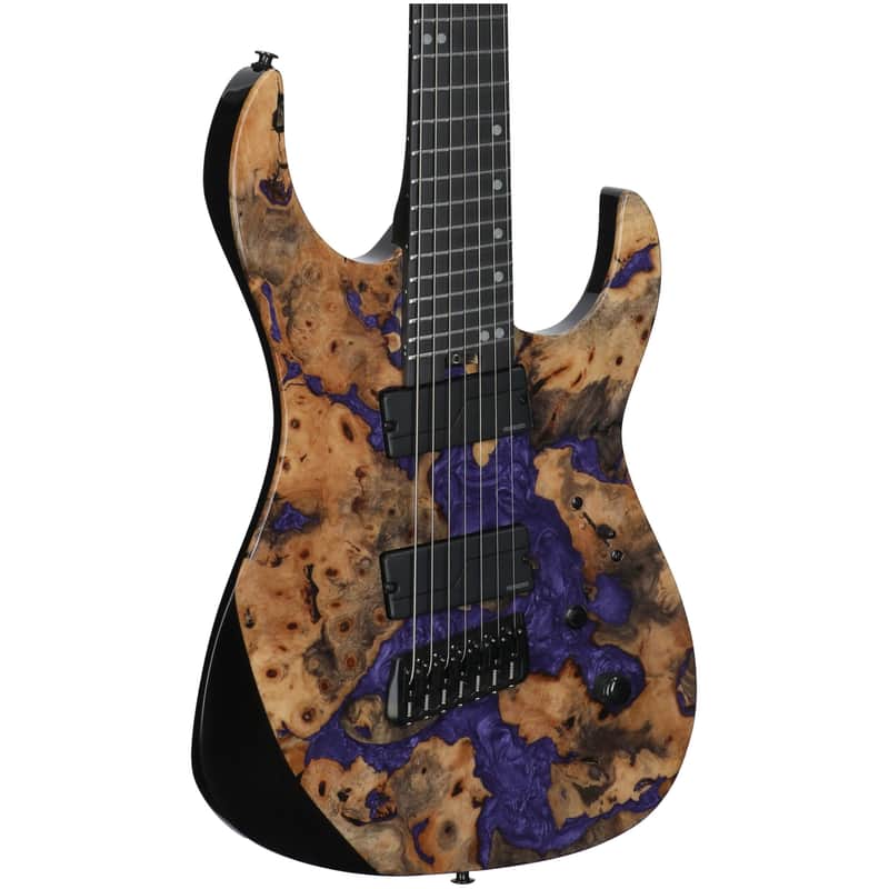 Legator Ninja X7F Multi-Scale 7-String Guitar, Royal Purple, with Gig Bag image 1