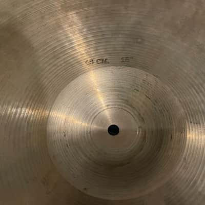 Sabian 18" AA Medium Crash Cymbal Vintage 1980's 1st Gen "Hollow Logo" B20 - 1714g image 4