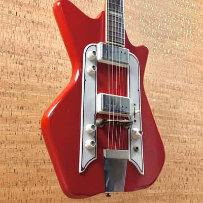Airline JB Hutto Wood Body Valco Supro 1960s - Red image 5