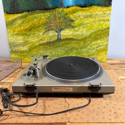 technics sl 1400 turntable Direct Drive Automatic Silver Vinyl Record Player image 7
