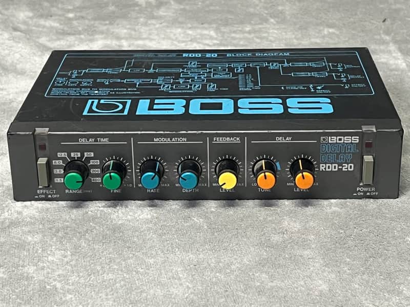 Boss RDD-20 Micro Rack Series Digital Delay 1986 - 1990 - Black image 1