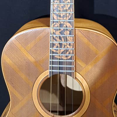 Blueberry NEW IN STOCK Handmade TENOR Guitar Celtic Motif image 3