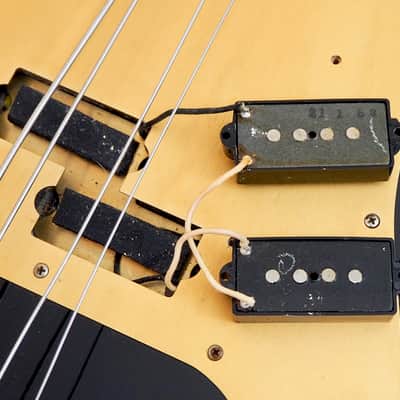 1983 Fender Precision Bass '57 Vintage Reissue Fullerton Black Over Fiesta Red 100% Original w/ohc image 19