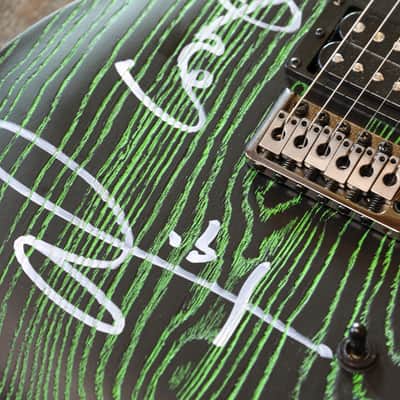 Owned By Orianthi! 2017 PRS SE Swamp Ash CE 24 Limited Edition Sandblasted Green Signed By Alice Cooper & Orianthi + OGB image 9