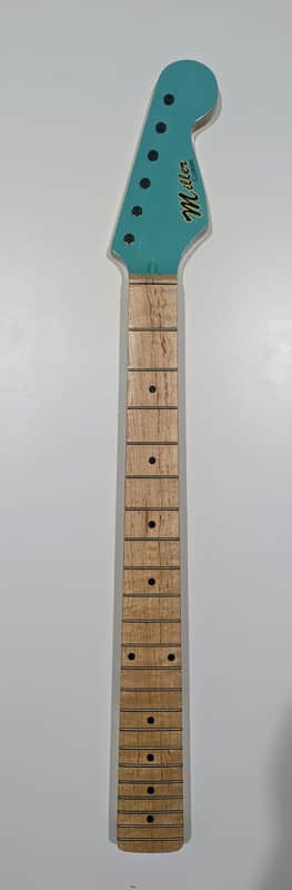 Unknown Stratocaster Neck 2010s - Maple with Seafoam Pegface image 1