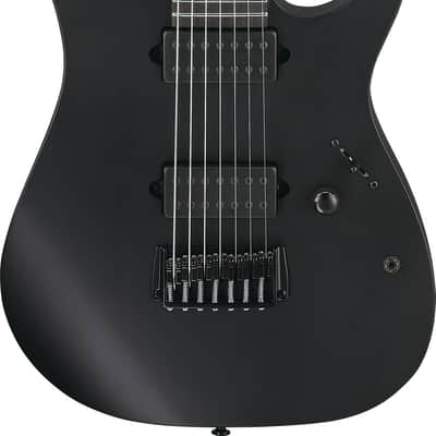 Ibanez RGIXL7-BKF Iron Label RG Electric Guitar 7-String - Black Flat image 11