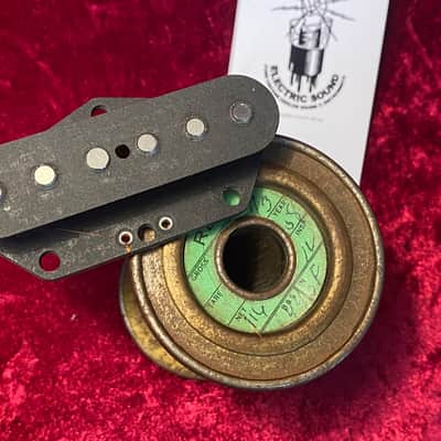 General Vintage Tone Telecaster pickup set hand wound 1957 / 58 NOS Fw1177 formvar heavy REA Mangnetics Indiana , US one , March of 1958 Aged image 15
