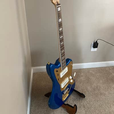 Squier 40th Anniversary Gold Edition Jazzmaster - 2022 - Lake Placid Blue with Lollar Black Bobbin Pickups and Wiring Harness image 3