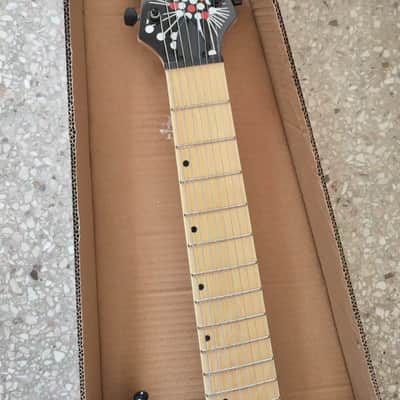 39 Inch 8 String Custom Electric Guitar, Solid Basswood Body, Maple Neck image 5