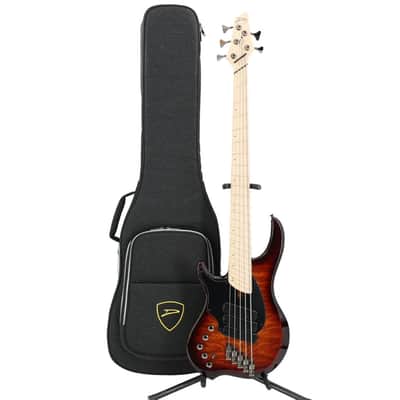 Dingwall Left-Handed Combustion 3X 5-String Multi-Scale Bass - 3-Pickup Quilt Top Vintageburst w/Maple Fretboard image 11