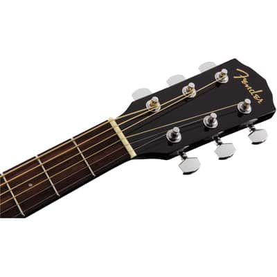 Fender CD-60S Black, Dreadnought Body, Solid Top Acoustic Guitar image 7