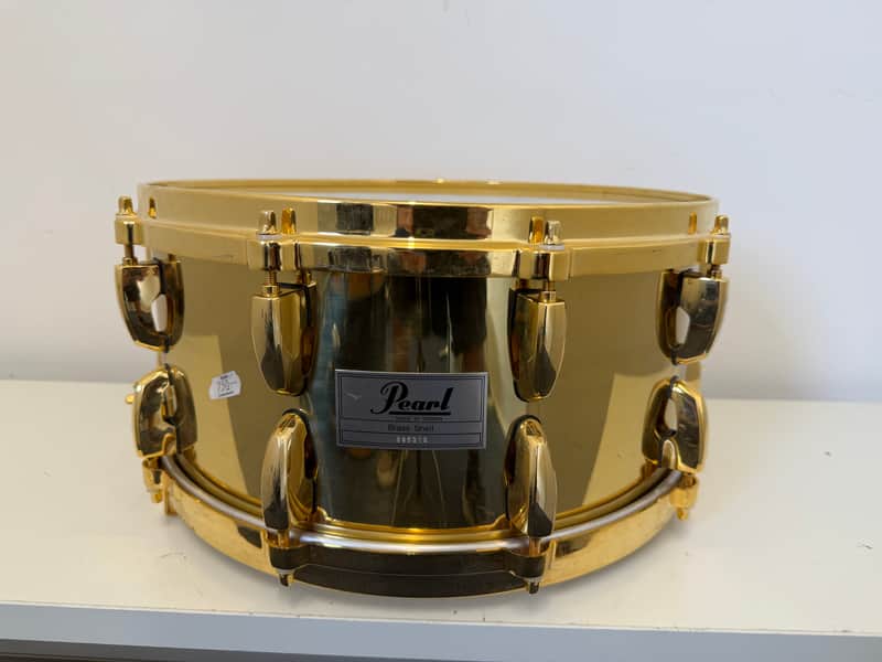 Pearl Brass 90’s? 14x6.5 Snare image 1