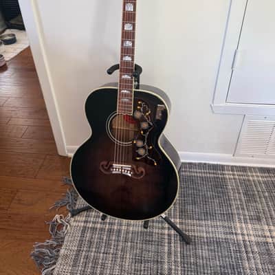 Gibson Custom Shop SJ-200 Quilt Trans-black image 1