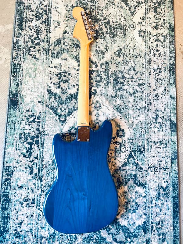 Fender Thinline Mustang MG/HO 2012 Trans Blue | Reverb