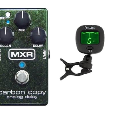 MXR M169 Carbon Copy Analog Delay Guitar Effects Pedal 600ms Delay Time M-169 ( FENDER TUNER ) image 1