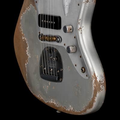 Mint Fender Custom Shop NAMM Masterbuilt Apprentice Dylan Delpizzo-Howell 1962 Jazzmaster Ultra Heavy Relic - Inca Silver #78858 image 7