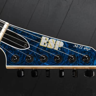 ESP USA M-II Neck Thru NT SC Fluence TM - Teal Marble image 8