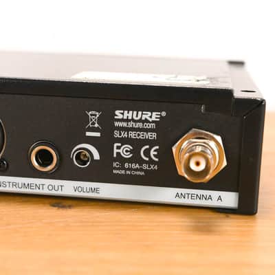 Shure SLX4 Wireless Receiver - H5 Band: 518-542 MHz (NO POWER SUPPLY) CG01YDS image 8