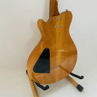 Sakura Electric Guitar, Burl Wood Top Mahogany Body, Maple Neck, Rosewood Fingerboard, 22 Frets, HH Pickups image 9