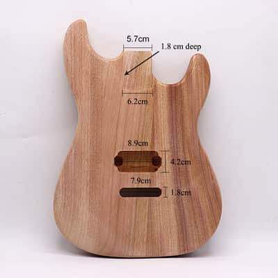 Okoume wood ST guitar body electric guitar barrel image 7
