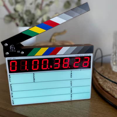 Denecke Dcode TS-C Compact Lightweight Timecode Slate with Backlight and Color Clapper Sticks 2021 image 1
