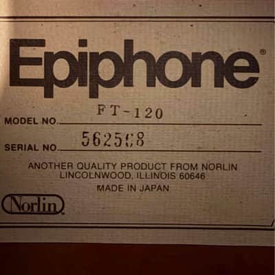 Epiphone FT120 76/79 - Natural image 4